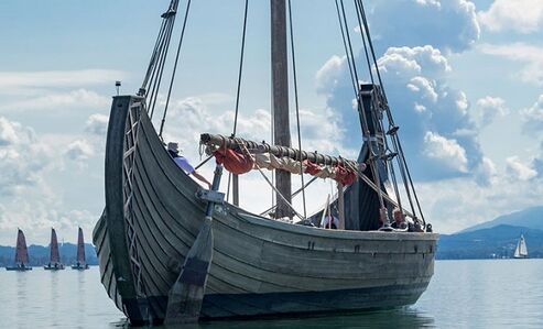 Viking feeling on Lake Chiemsee: Osmo wood finishes make the original Vicky the Viking ship seaworthy