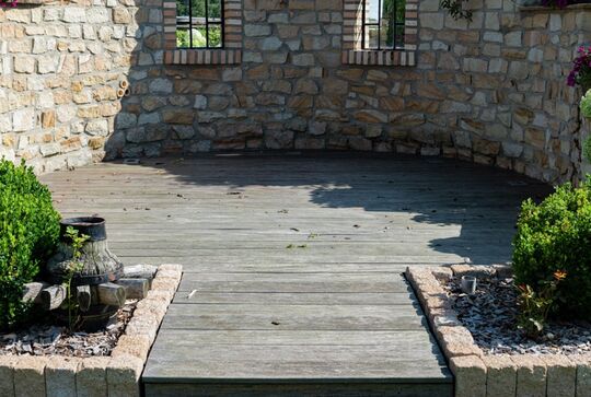 De-grey timber decking