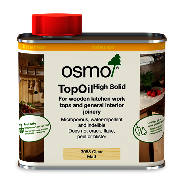 TopOil from Osmo for wood surfaces with a natural and food-safe coating