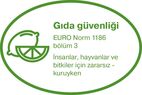 Gıda güvenliği Euro Norm 1186 bölöm 5/14 İnsanlar, hayvanlar ve bitkiler için zararsız - kuruyken