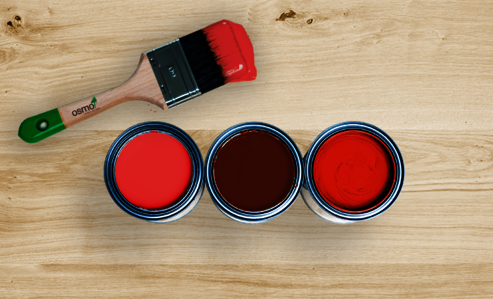 Des teintes mélangées de Cire Déco de couleur rouge