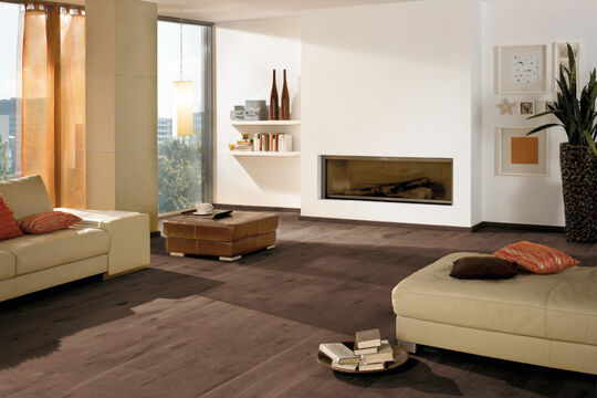 Osmo oljno lužilo za vašo masivno leseno tla v dnevni sobi: enostavna za uporabo in individualno barvanje za nov videz.