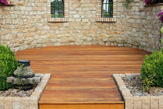 De-grey timber decking