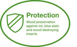 Protection - Preventive protection for wood against decay, blue stain and insect attack