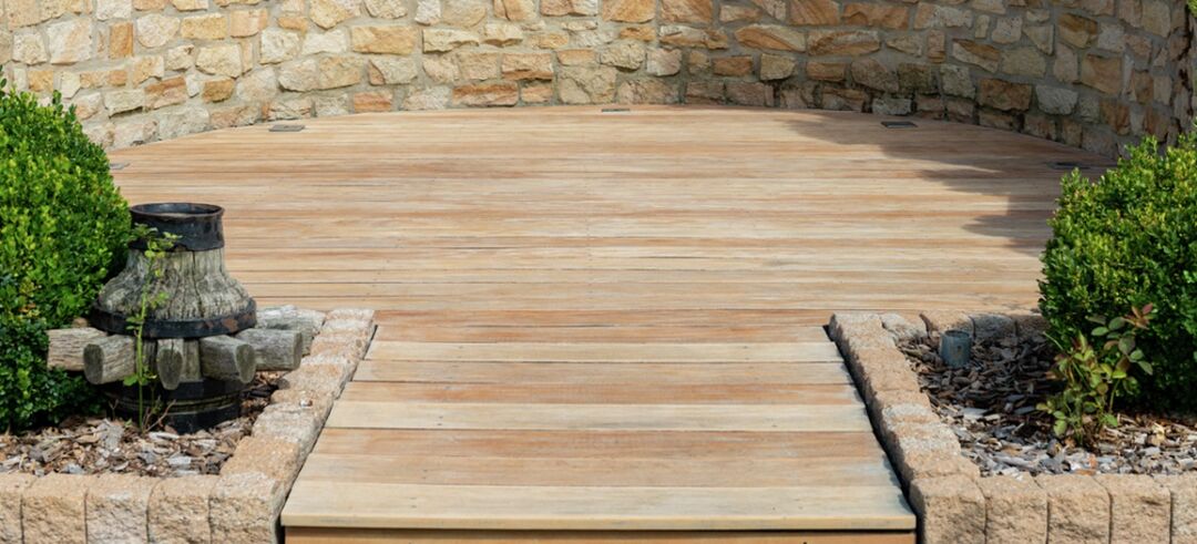 De-grey timber decking