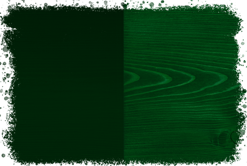 Wood Wax Finish Green in intense or transparent colours
