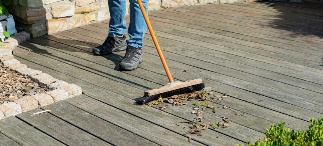 De-grey timber decking