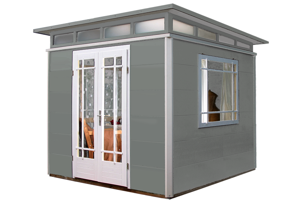 Your summerhouse as a reading corner: calm and tasteful in Osmo Garden Colour 7535 Light Grey.