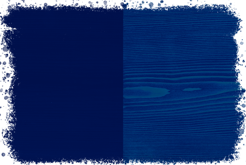 Wood Wax Finish Blue in intense or transparent colours