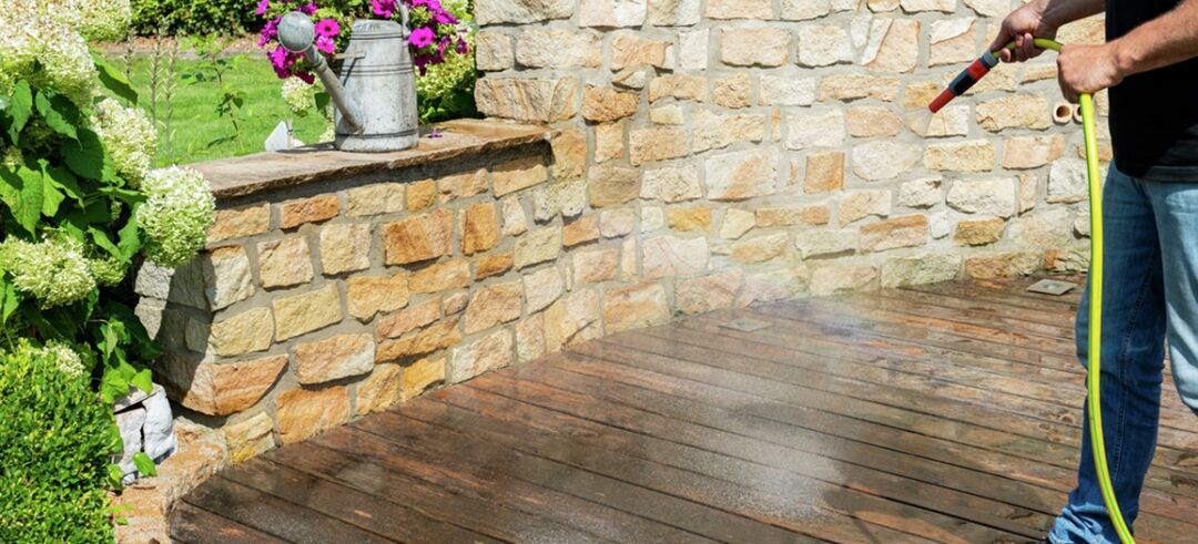 De-grey timber decking