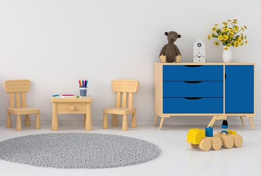 Children love colourful things - with Osmo Wood Wax Finish, cupboards and chests of drawers can be easily finished and create a place for joy and imagination.