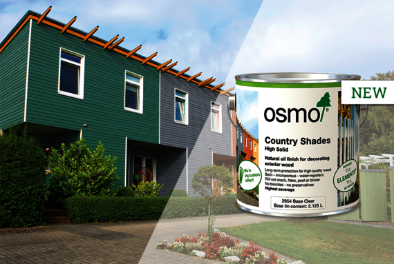 Osmo Country Shades comes in a multitude of colours and provides exterior wood durable protection