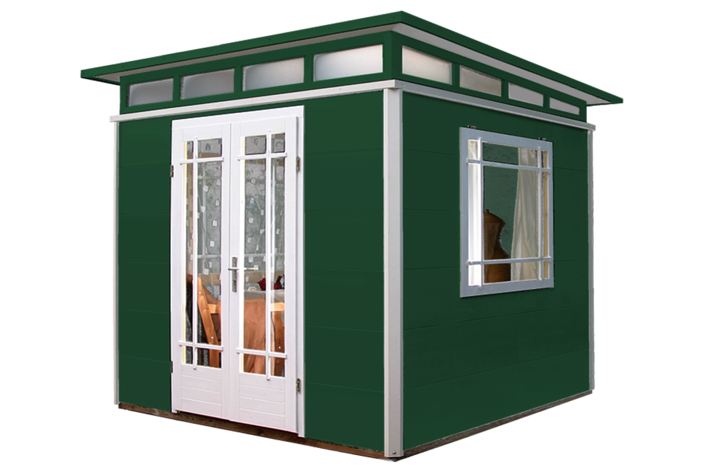 Creative and individual: finish your summerhouse in your own colour mixture. Here we mixed 30g Natural Oil Woodstain 900 White and 10g 729 Fir Green.