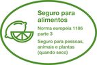 Seguro para alimentos - Norma europeia 1186 parte 5/14 - Seguro para pessoas, animais e plantas (quando seco)