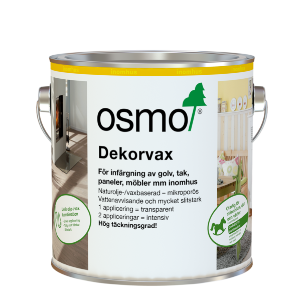 Osmo Dekorvax in various colours for your furniture - easy-to-use and safe for children and pets.