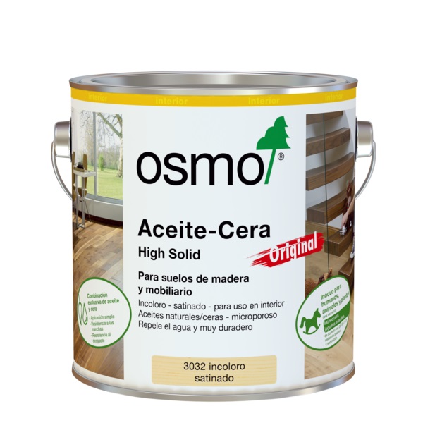 Los aceites y ceras duras del Aceite-cera Original de Osmo, protegen el mobiliario tanto en su interior como la superficie.