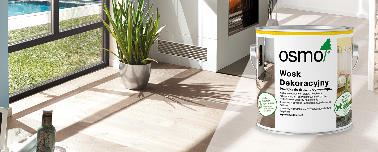 Use Osmo Products for initial care for your wooden decking